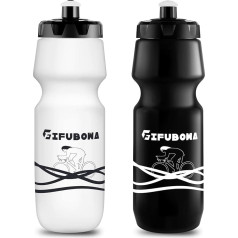 GIFUBOWA 2 Pack Bike ūdens pudeles 680ml MTB pudele 750ml BPA bezmaksas velosipēdu sportam