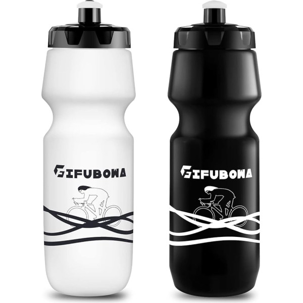 GIFUBOWA 2 Pack Bike ūdens pudeles 680ml MTB pudele 750ml BPA bezmaksas velosipēdu sportam