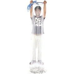 Ejoyous Makšķerēšanas tīkls, amerikāņu stils Cast Nylon Net Saltwater Throwing Fishing Net Casting Net Monofilament Hand Throw Fishing Mesh ar 8m Hand Line 8/12/16ft