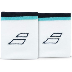 Babolat Tenisa frotē aproce Jumbo Wristband Sweatband White Pack of 2