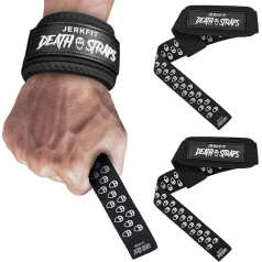 JerkFit Death Straps - Svaru celšanas siksnas vīriešiem un sievietēm