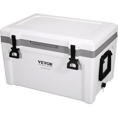 VEVOR Passive Cool Box Ice Box 57.26 L, izolēta dzesēšanas kaste Camping Thermal Box 45-50 Cans, kempinga kaste ledusskapis ar grozu, izolācijas dzesēšanas kaste Portable, ledus lādes dzesētājs daudzfunkcionāls