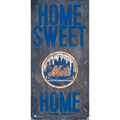 Fan Creations MLB New York Mets Unisex New York Mets Home Sweet Home Sign Komandas krāsa 6x12