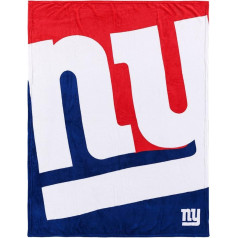 FOCO New York Giants NFL Supreme Slumber Plush Throw Blanket - gabals