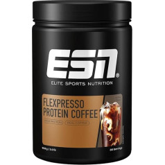 ESN FLEXPRESSO Protein Coffee - aukščiausios kokybės baltymų milteliai su tikra kava - skanūs ir kreminiai - 30 porcijų - 908g