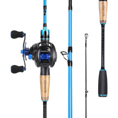 Sougayilang Baitcaster Combo, Makšķerēšanas stienis un spole Combo, 2 gabali Makšķerēšanas stienis ar Baitcasting spole Combo zvejas rīki