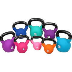 FunctionalFitness Soft Neoprene Kettlebells ar neoprēna pārklājumu Pieejams no 4 kg līdz 20 kg