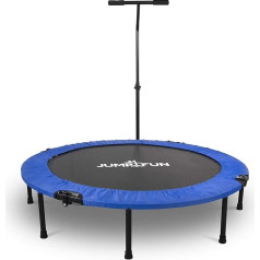 JUMP4FUN Mini batuts Jump Fitnesa batuts Saliekamais suņu būris ar rokturiem, zils