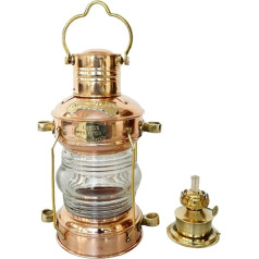 Antique Vintage Oil Lamp Hanging Jūras kuģu degvielas laterna Jūras jūras nazi Misiņa misiņa vara eļļas lampas laterna Kolekcionējams mājas dekoru Apgaismojums Lampas Ziemassvētki