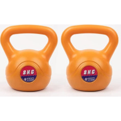 Statoys Fitness 8kg Kettlebell Pair ir ideāli piemērots fitnesa kettlebell spēka treniņiem, kardio un svaru celšanai mājās vai sporta zālē. Pārdod kā pāri