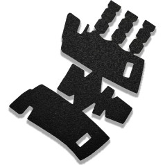 ZIB GRIPS pašlīmējoša melna gumijas gripa lente Glock 43x un 48 - Glock 19, 23, 25, 32, 38 | 3., 2. vai 1. paaudzes - Glock 45 un 17/34 | 5. paaudzes MOS, SAR9, CANIKTP9