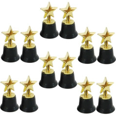 HLUONGTN 12Pcs Star Trophyd Stars Tinyd Trophies Kids Halloweenard Sporta trofejas Compact Prize Trophy