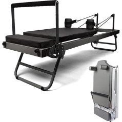 PRMTYUP Pilates Reformer mašīna Salokāma Pilates mašīna līdz 400 mārciņām apmācībai mājās