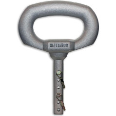 Kettlebud Regulējams kettlebell rokturis - izmanto parastās svara plāksnes mājas trenažieru zālei un pārnēsājamiem treniņiem (5-100lbs)