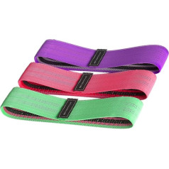 Pilates Enriched: Elastic Resistance Bands - Stretch Training Band, Booty Bands for Exercise, 7cm Width, Unique Fitness Accessories