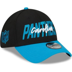 New Era NFL Carolina Panthers 2022 Official 39Thirty Stretch Fit Draft Cap, izmērs: S/M, melna