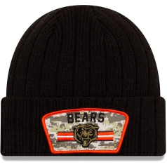 New Era NFL Salute to Service Beanie 9Fifty amerikāņu futbola ziemas cepure Black, Chicago Bears 2