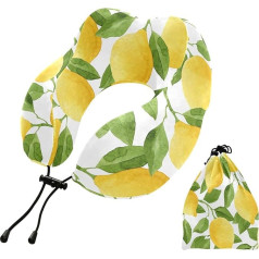 MCHIVER kakla spilvens miegam Memory Foam Travel Pillow ar uzglabāšanas somu Regulējams mīksts kempinga ceļojumiem Lidmašīna Travel Travel Travel