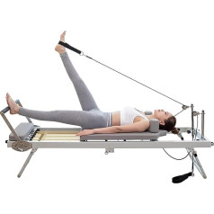 DSeenLeap Private Yoga Bed, Pilates Bed, Full Body Pilates Bed for Women, Multifunctional Folding Yoga Bed, Fitness Equipment for Support (197 x 57 x 72.5 cm)