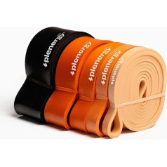 Fitness Bands/Resistance Bands 100% Latex - Resistance Bands Set of 5 with E-Book - Pull-Up Bands Strength Training - Pull Up Rubber for Stretch Training, Physiotherapy, Yoga