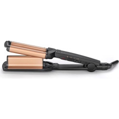 BaByliss Deep Waves W2447E viļņu gludeklis noteiktiem un lieliem sirēnu viļņiem, pludmales viļņiem un festivāla frizūrām, 3 temperatūras līmeņi no 160 °C līdz 200 °C, jonizējošs efekts, keramikas pārklājums