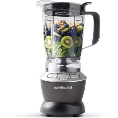 Nutribullet blenderis, 1,6 litru, 2 ātrumu krūze ar pulsējošu barības vielu ekstrakcijas tehnoloģiju, plastmasas, tumši pelēks