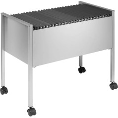 Durable Eco Hängemappenwagen/Hängeregistratur 80 A4, silber, aus kratzfestem Stahl, 655 x 592 x 368 мм, 309523