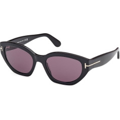 Tom Ford Sieviešu saulesbrilles 5501a Black/Gold/Smoke, melnas / zelta / dūmu, melnas / zelta / dūmu