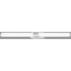 BRILONER - LED Spiegelleuchte Bad, Spiegellampe Badezimmer, Wandlampe, Wandleuchte, IP44, neitrāls apgaismojums, 9W, Hrom-Matt, 60 cm