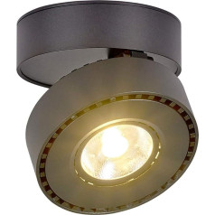 LANBOS 12W LED virsmas griestu gaisma / Griestu prožektors / Griestu prožektors / Griestu gaisma / Griestu gaisma / Sienas gaisma / 10 x 10 x 6 cm / COB lampa / Alumīnijs