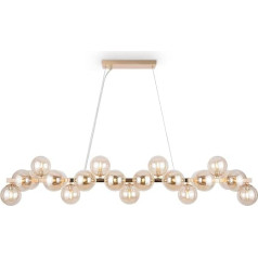 Maytoni Dallas Dallas Modern Pendant Light 25XG9 Excl. Gold Glass Metal Energy Efficient 28 W Virtuvei, guļamistabai, viesistabai, ēdamistabai, ēdamistabai, vestibiliem