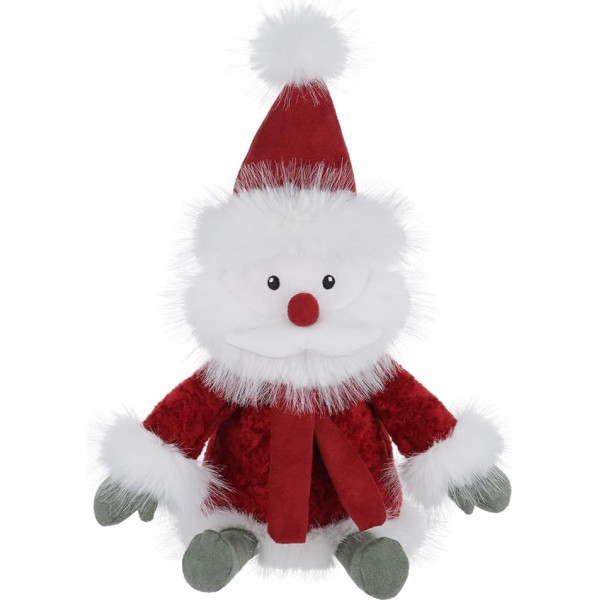 Apricot Lamb Christmas Winter Santa Plush Toy Plīša rotaļlieta meitenēm, zēniem un zīdaiņiem - pūkaina pildīta rotaļlieta rotaļām, kolekcionēšanai un samīļošanai - omulīga rotaļlieta - plīša hipops