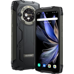 Blackview BV9300 PRO āra mobilais tālrunis bez līguma (100LM lukturītis), 16GB + 256GB, 15080mAh akumulators, 6,7 collu 120Hz 2,3K displejs, 64MP kamera, IP68 Android 13 ūdensizturīgs viedtālrunis, GPS NFC,