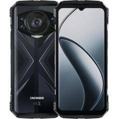 DOOGEE S118 4G brīvdabas mobilais tālrunis bez līguma, 20GB + 512GB, 6,58 collu FHD+ 120Hz būvlaukumu mobilais tālrunis, Android 14 brīvdabas viedtālrunis, Helio G99, 50MP kamera, 10800mAh/33W, IP68