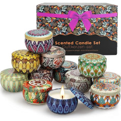 YMing Scented Candles 12 Pieces Candle Set Gifts for Women Mother's Day Scented Candle Valentine's Day Gifts for Her Soy Wax Candle Best Friend Gifts Birthday