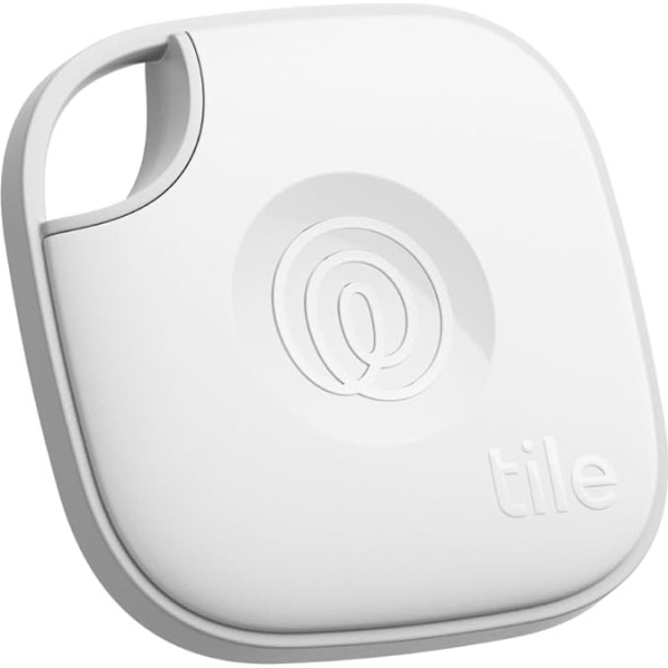 Tile by Life360 Mate (2024) - Bluetooth meklētājs, atslēgu un priekšmetu meklētājs atslēgām, somām un citiem priekšmetiem. Tālruņa meklētājs. iOS un Android saderīgs. Tālruņa meklētājs. 1 iepakojums (balts)