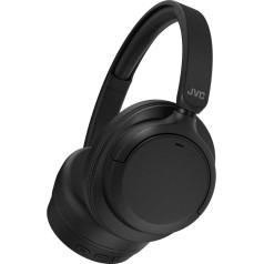 JVC HA-Z76N-B Bluetooth austiņas apkārt ausīm ar trokšņu slāpēšanu, BT 5.3, 50 stundu akumulatora darbības laiks, saderīgas ar balss palīgiem, salokāmas austiņas, melnas krāsas