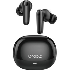 oraolo bezvadu austiņas, Bluetooth austiņas 5.4 Hi-Fi Stereo, bezvadu austiņas ar ENC Clear Calling, IPX6 ūdensizturīgas bezvadu austiņas, Bluetooth austiņas sportam, sporta zālei, treniņiem,