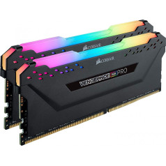 Atmiņa ddr4 vengeance rgb 32gb/3600(2*16gb) black cl18