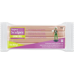 Sculpey Super ZSLD-1 Living Doll Clay 1lb-Beige