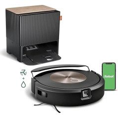 iRobot Roomba Combo j9+ putekļsūcējs un mopēšanas robots ar automātisko sūkšanas/uzpildīšanas staciju, kartēšanu, PrecisionVision navigāciju, 4 posmu tīrīšanu, objektu noteikšanu/novirzīšanu, saderīgs ar balss palīgu