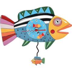 Enesco Allen Designs 6014454 Galda pulkstenis Rainbow Fish 6,5 collas