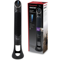 Honeywell HYF290 QuietSet Tower - 8 настроек скорости, колебания 80°, функция таймера, пульт ДУ, затемнение