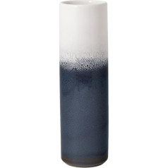 Like. by Villeroy & Boch Lave Home Vase Cylinder, 7.5 x 7.5 x 25 cm, Blue