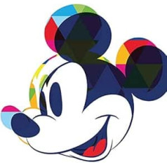 Disney Mickey Mouse Colour Shadow 40 x 40 cm Canvas Print Multicolor