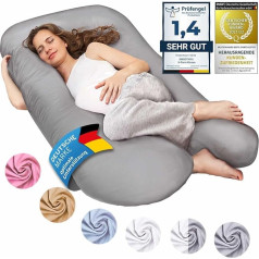 Pregnancy Pillow, Side Sleeper Pillow, Positioning Pillow, Baby & Nursing Pillow in U Shape with Removable & Washable Cotton Case, Machine Washable