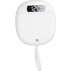 Asixxsix Vibrācijas modinātājs, regulējams, 3 vibrācijas līmeņi, LED displejs, digitālais modinātājs, radošs, pārnēsājams, 2 modinātāju komplekti, gultas kratītājs, modinātājs studentiem un bērniem