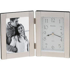 Bulova B1275 Forte II Picture Frame pulkstenis, matēts alumīnija, citi izmēri