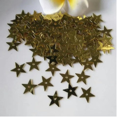 5mm 7mm 10mm 10mm 13mm 15mm 20mm Sequins Middle Hole Five-pointed Star Bulk Sequins Craft Sequins Sequins Šūšanas apģērbu Sequins 10g Gold A1-13mm 10g