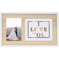 Splosh LOVE WEDDING FRAME - Ideāla kāzu dāvana pāriem, kāzu pāriem, ideālas kāzu dāvanas, personalizētas dāvanas, satriecoši bilžu rāmji telpu dekorēšanai, fotoalbuma attēla rādīšanai